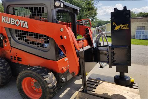 skid loader post driver rental